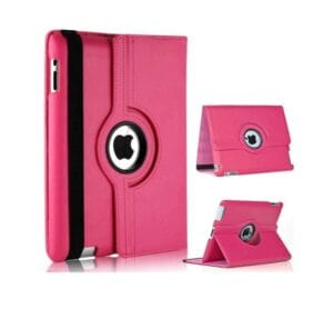 Pink iPad Case 360° Rotating – Apple