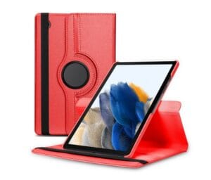 Red Tablet Case 360° Rotating - Samsung