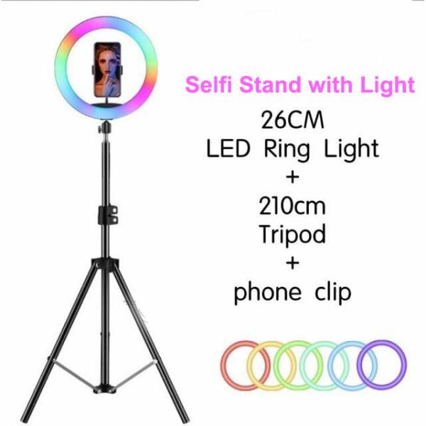 Soft Ring Light 2.1 meters Stand MJ30 - Image 2