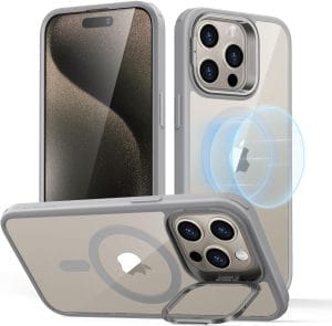 Titanium Gray Magsafe Case with Camera Stand - iPhone