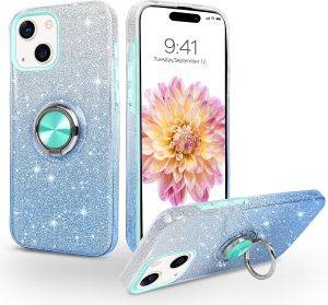 Blue TPU Usam with Ring Case - iPhone