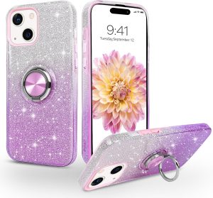 Purple TPU Usam with Ring Case - iPhone