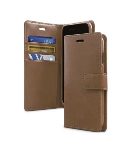 Brown Protective Wallet Case - Samsung
