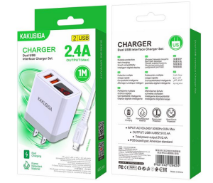 KAKU DUAL USB CHARGER SET KSC-919 MICRO