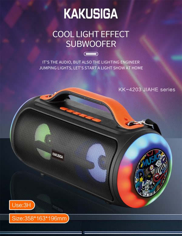 KAKU KK-4203 COLORFUL LIGHT WIRELESS SPEAKER - Image 3