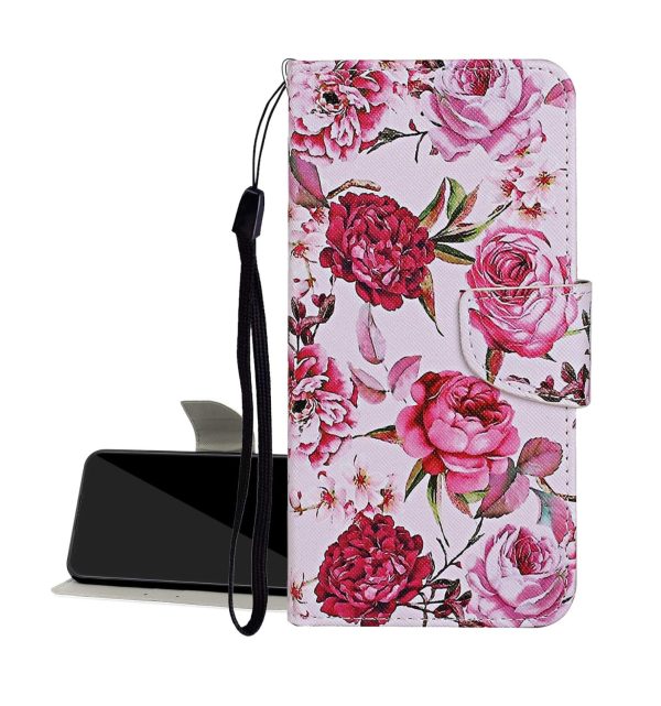 Pink Flower Wallet Case - Samsung