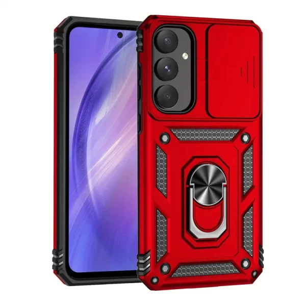 Red Ring Case with Sliding Door - Samsung