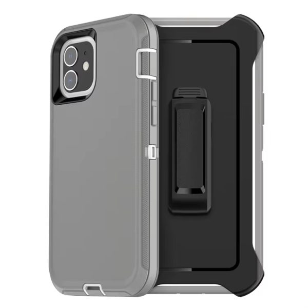 Gray Heavy Duty Hard Back Case - Samsung