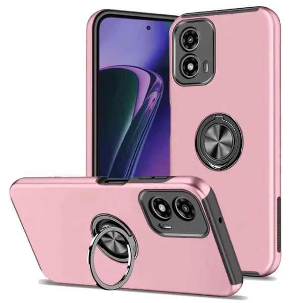 Pink Silicone Ring Holder Case – Motorola