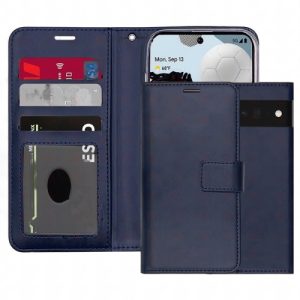 Blue Card Slot with Magnetic Clouser Wallet Case - Google