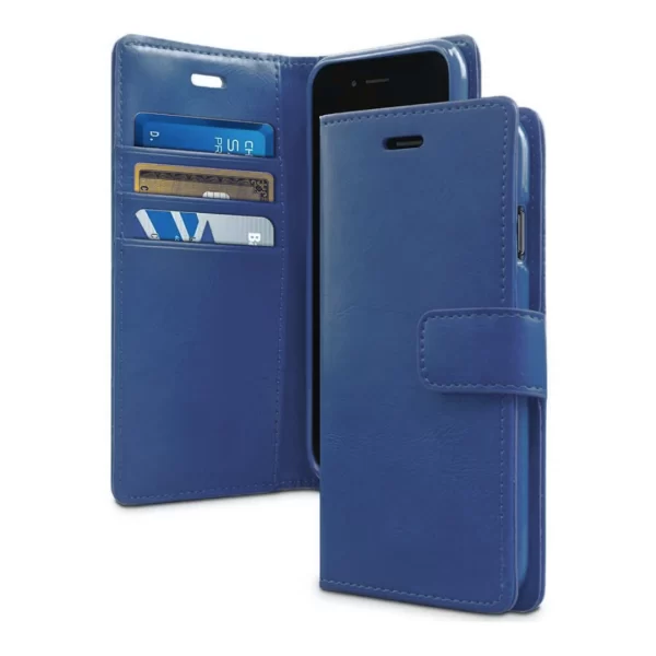 Blue Protective Wallet Case – Samsung