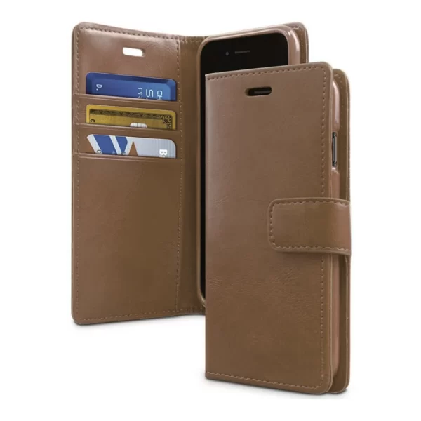 Brown Protective Wallet Case - Samsung