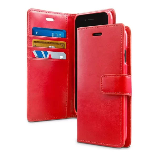 Red Regular Wallet Case - iPhone