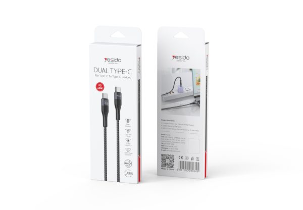 Yesido CA156 60W C to C Cotton Data Cable - Image 2