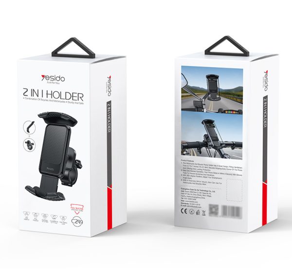 Yesido C249 Bicycle & Motorcycle Set Holder - Image 2