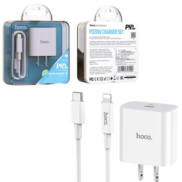Hoco C76 Plus Type-C 20W Charger