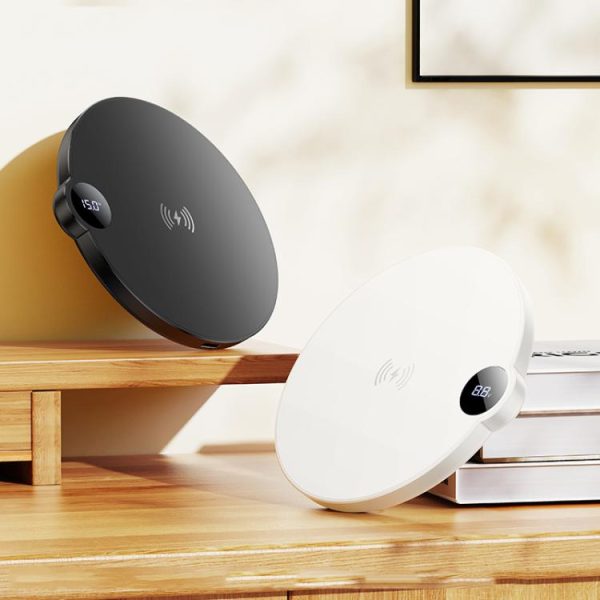 BOROFONE BQ39 Cypress desktop wireless fast charger with digital display