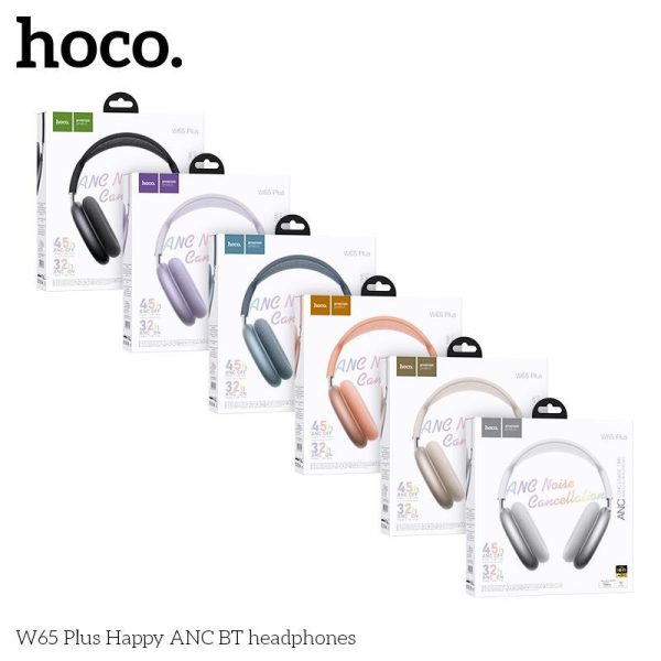HOCO W65 Plus Happy ANC BT headphones - Image 2