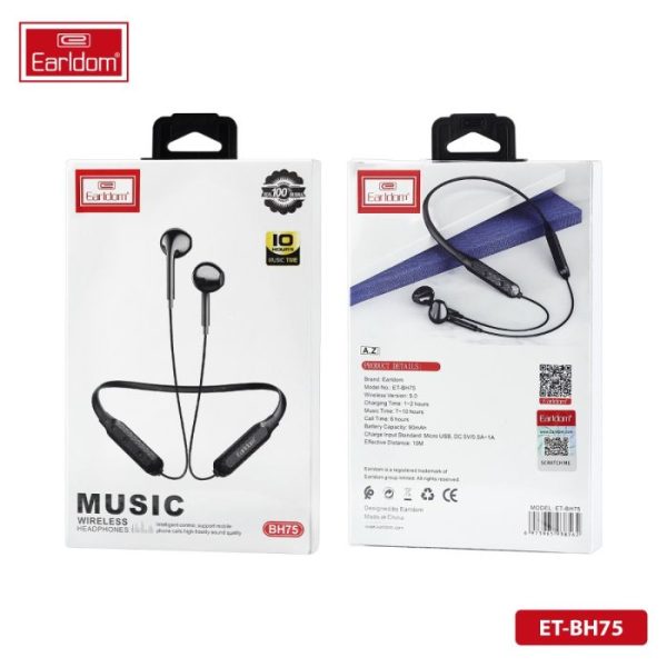Earldom BH75 Wireless Neckband Headphones - Image 2