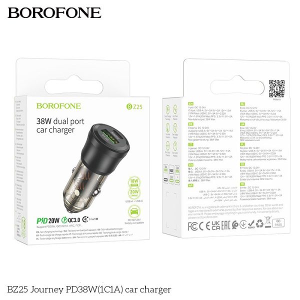 BOROFONE BZ25 Journey PD38W(1C1A) car charger
