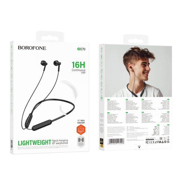 BOROFONE BE70 LIGHT NECK-HANGING BT EARPHONES