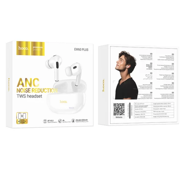 HOCO EW60 PLUS NORMAN TRUE WIRELESS ANC BT HEADSET
