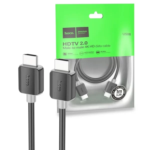 HOCO US08 3M HDTV 2.0 Male-to-Male 4K HD Data Cable - Image 2