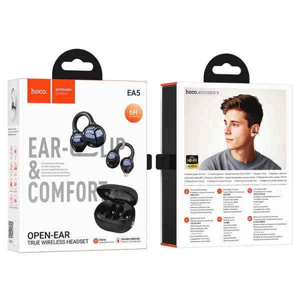 HOCO EA5 DUKE Ⅲ CLIP-ON TRUE WIRELESS BT HEADSET