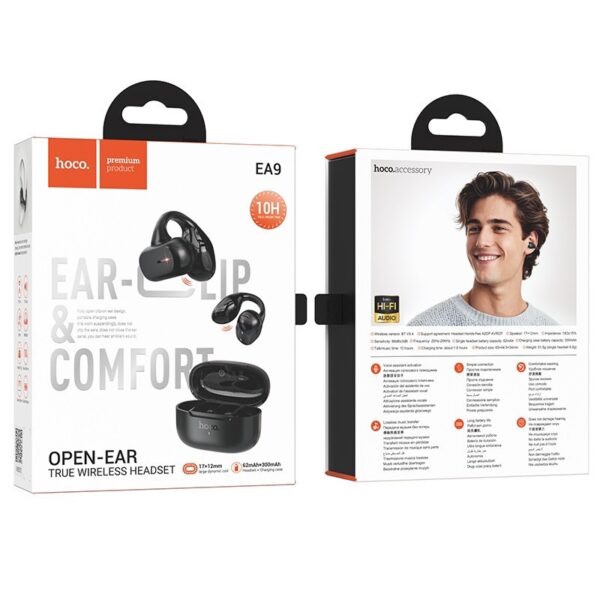 HOCO EA9 CLEAR SOUND CLIP-ON TRUE WIRELESS BT HEADSET