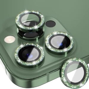Green Glitter Camera Lense Protector - iPhone