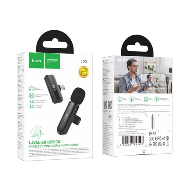 HOCO L20 FAIR Wireless Microphone (Type-C & iPhone)