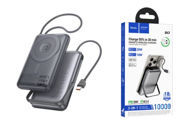 HOCO Q43 CLEVER DUAL PD20W POWER BANK (10000MAH) - Image 2