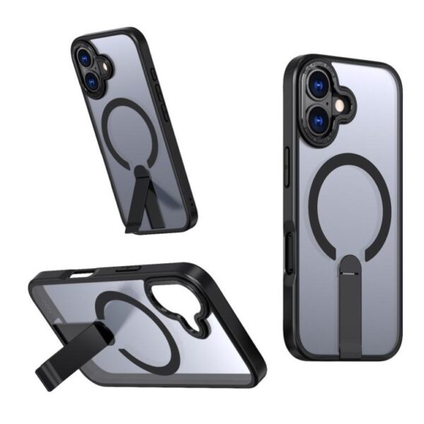 Cellco Plus | Black Magsafe Crystal Stand Case - iPhone