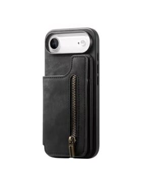 Black Zipper Wallet Case 17 Air