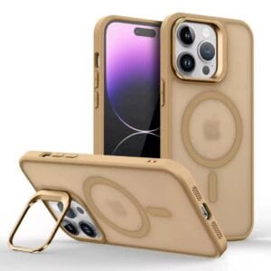 Brown Magsafe Case with Camera Stand - iPhone