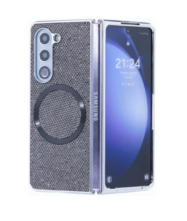 Black Glitter Magsafe Case - Samsung