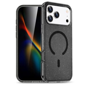 Black Sym Magsafe Glitter Case