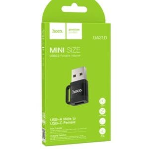 HOCO UA31D USB Male to Type-C Female USB 2.0 Adapter