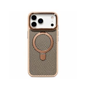 Gold Magsafe Ring stand carbon fiber case - iPhone