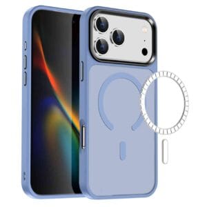 Light Blue Chrome MagSafe Case