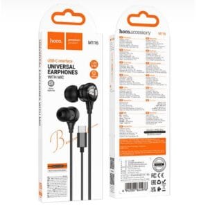 HOCO M116 UNIVERSAL EARPHONES WITH MICROPHONE TYPE-C