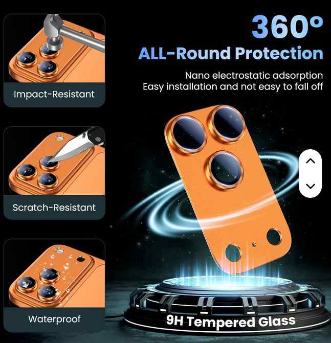Orange Camera Lense Protector