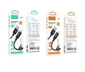 HOCO X89 Wind 2M Lightning & Type-C charging data cable