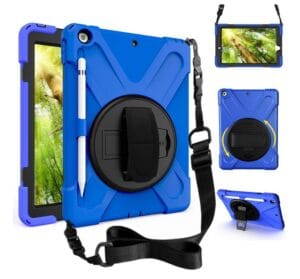 Blue Hard Case with Straps - iPAD