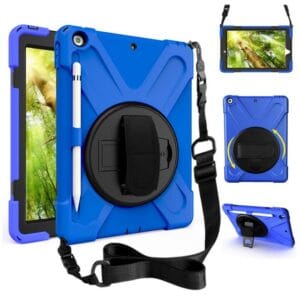 Blue Hard Case with Straps - iPAD