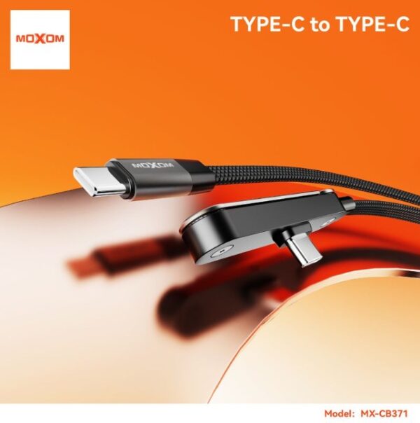 MOXOM MX-CB371 1M STAND 60W FAST CHARGING C TO C CABLE