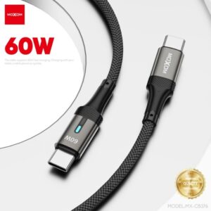 MOXOM MX-CB376 1M 60W SMART POWER OFF TYPE-C TO TYPE-C