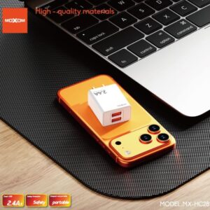 MOXOM MX-HC281 DUAL-PORT LIGHTNING CHARGER SET