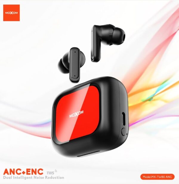 MOXOM MX-TW80 ANC+ENC TOUCH SCREEN EARBUDS