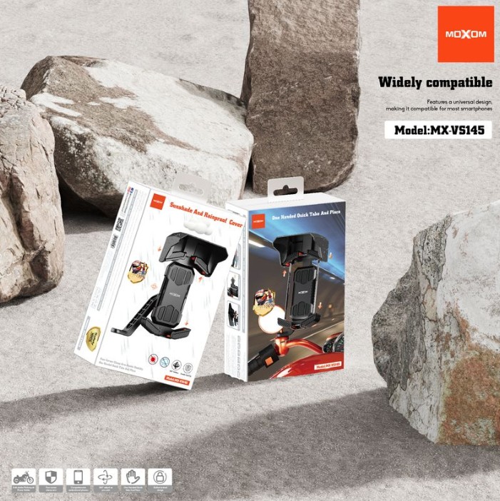 MOXOM MX-VS145 BIKE HOLDER SUNSHADE & RAINPROOF COVER - Image 2